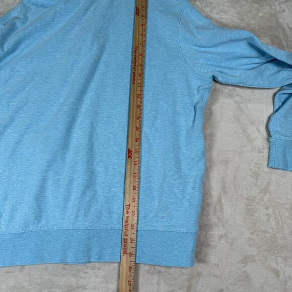 Polo Ralph Lauren Men's Size Large Turquoise Blue 1/4 Zip Pullover L/S Sweater - Picture 6 of 7